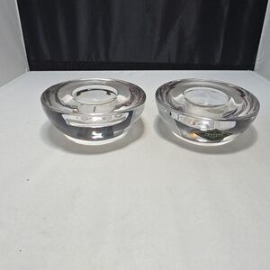 Shannon Crystal Designs of Ireland Votive Candle Holders Set of 2 (JQ)